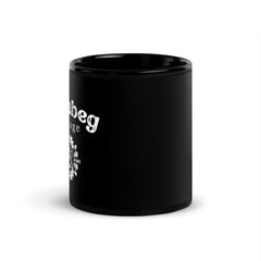 Fernbeg Cottage Black Glossy Mug