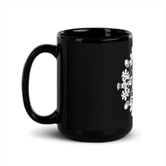 Fernbeg Cottage Black Glossy Mug