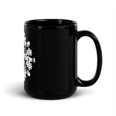 Fernbeg Cottage Black Glossy Mug