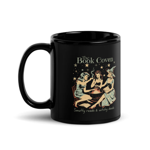 Book Coven Black Glossy Mug