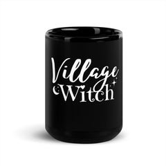 Village Witch Black Glossy Mug