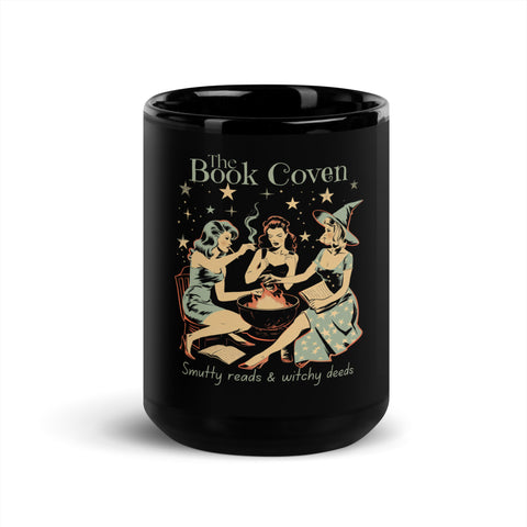 Book Coven Black Glossy Mug