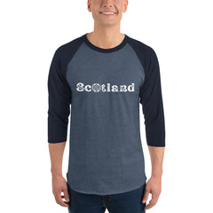 Scotland 3/4 sleeve raglan shirt