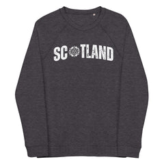 Scotland Unisex organic raglan sweatshirt